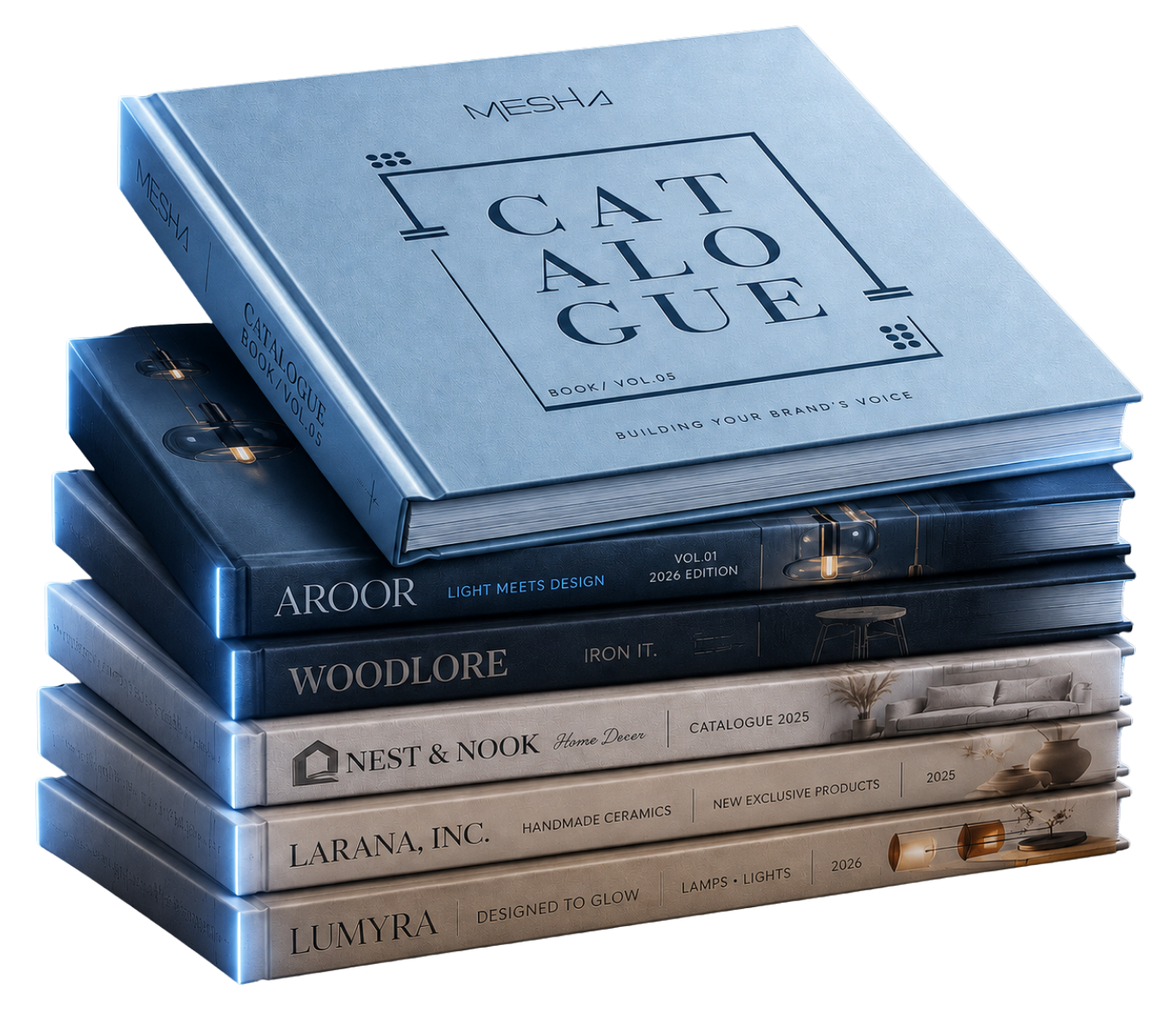Catalogue and website design showcase